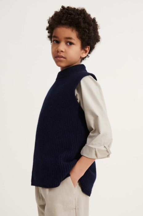 Вовняний жилет Liewood колір синій Вовняний жилет Liewood колір синій