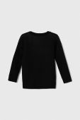 Дитячий бавовняний светр United Colors of Benetton колір чорний легкий Дитячий бавовняний светр United Colors of Benetton колір чорний легкий