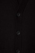 Дитячий бавовняний кардиган United Colors of Benetton колір чорний легкий Дитячий бавовняний кардиган United Colors of Benetton колір чорний легкий