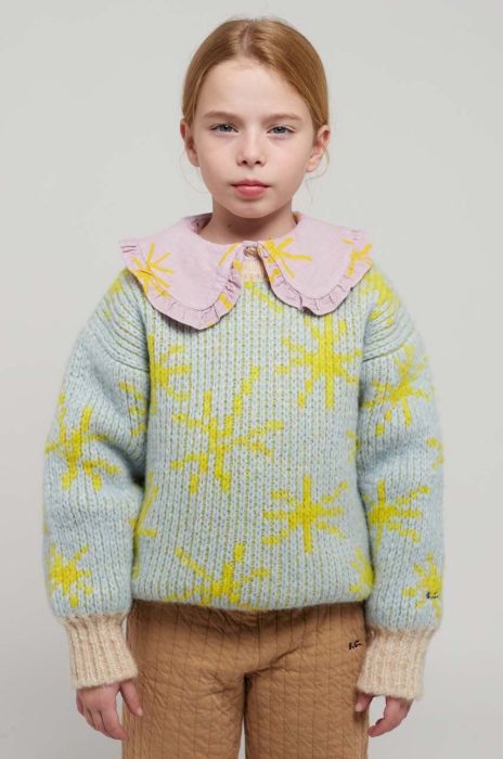 Дитячий светр з домішкою вовни Bobo Choses колір блакитний (3482905) Дитячий светр з домішкою вовни Bobo Choses колір блакитний (3482905)