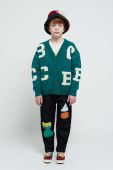 Дитячий кардиган з домішкою вовни Bobo Choses колір зелений Дитячий кардиган з домішкою вовни Bobo Choses колір зелений