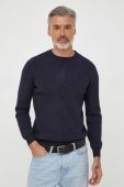 Светр Guess чоловічий колір синій легкий (3379854)