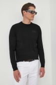 Светр Karl Lagerfeld чоловічий колір чорний легкий (3316881)