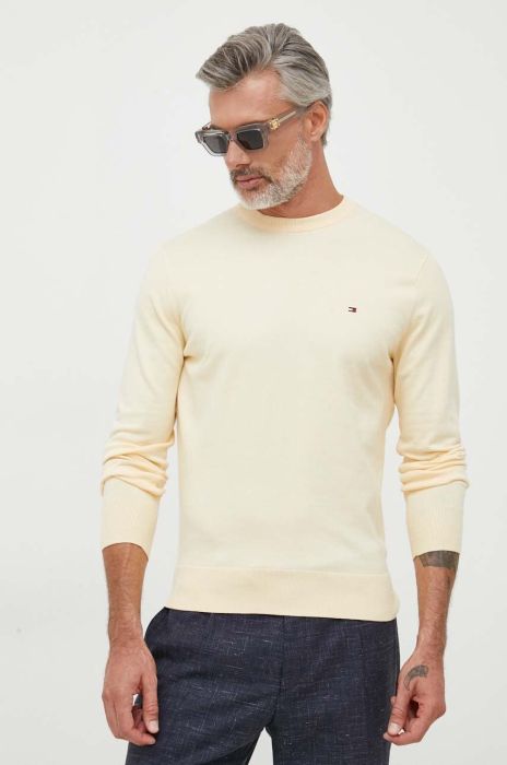 Светр Tommy Hilfiger чоловічий колір жовтий легкий Светр Tommy Hilfiger чоловічий колір жовтий легкий