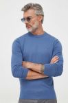 Светр Tommy Hilfiger чоловічий легкий колір блакитний (3325417) Светр Tommy Hilfiger чоловічий легкий колір блакитний (3325417)