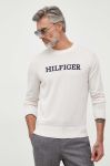 Бавовняний светр Tommy Hilfiger колір бежевий легкий (3328585) Бавовняний светр Tommy Hilfiger колір бежевий легкий (3328585)
