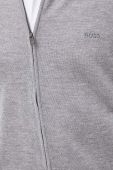 Вовняний кардиган BOSS колір сірий Вовняний кардиган BOSS колір сірий