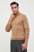 Вовняний светр Michael Kors чоловічий колір бежевий легкий гольф