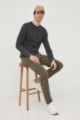 Светр Guess чоловічий колір сірий легкий