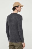 Светр Guess чоловічий колір сірий легкий