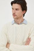 Вовняний светр Liu Jo чоловічий колір бежевий (3679462)