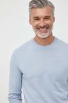 Светр з домішкою кашеміру Pepe Jeans Andre легкий колір блакитний Светр з домішкою кашеміру Pepe Jeans Andre легкий колір блакитний