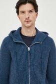 Вовняний кардиган United Colors of Benetton колір синій (3542648)