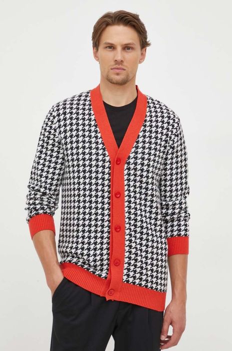 Кардиган з домішкою кашеміру United Colors of Benetton колір білий Кардиган з домішкою кашеміру United Colors of Benetton колір білий