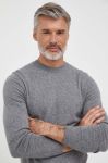Светр з домішкою вовни Sisley чоловічий колір сірий легкий (3622567) Светр з домішкою вовни Sisley чоловічий колір сірий легкий (3622567)
