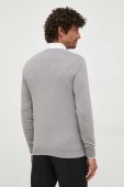 Светр Sisley чоловічий колір сірий легкий