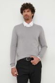 Светр Sisley чоловічий колір сірий легкий