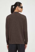Вовняний светр Tiger Of Sweden чоловічий колір коричневий легкий півгольф
