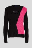 Светр Karl Lagerfeld Jeans 236D2001 KLJ RIBBED BLOCKED SWEATER чоловічий колір барвистий