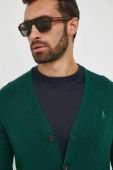Вовняний кардиган Polo Ralph Lauren колір зелений Вовняний кардиган Polo Ralph Lauren колір зелений
