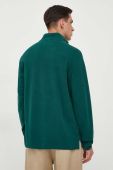 Бавовняний светр Polo Ralph Lauren колір зелений легкий півгольф