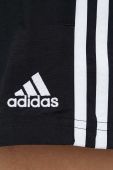 Шорти adidas жіночі колір чорний з аплікацією висока посадка (3319998)