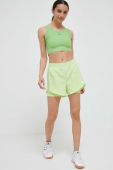 Шорти для тренувань adidas Performance колір зелений однотонні середня посадка