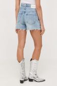 Джинсові шорти Miss Sixty жіночі однотонні висока посадка колір блакитний (3328610)
