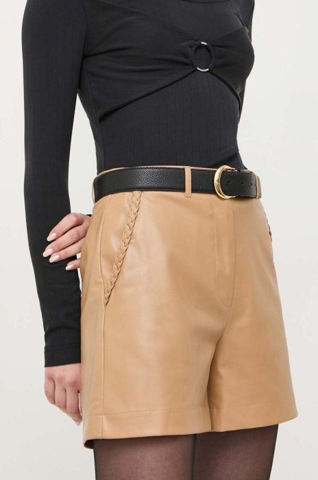 Шорти Liu Jo жіночі колір коричневий однотонні висока посадка