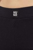 Шорти лаунж HUGO колір чорний однотонні середня посадка