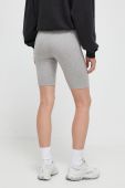 Шорти Reebok жіночі колір сірий меланж висока посадка