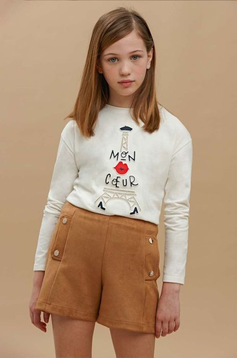 Дитячі шорти Mayoral колір бежевий однотонні (3432529) Дитячі шорти Mayoral колір бежевий однотонні (3432529)