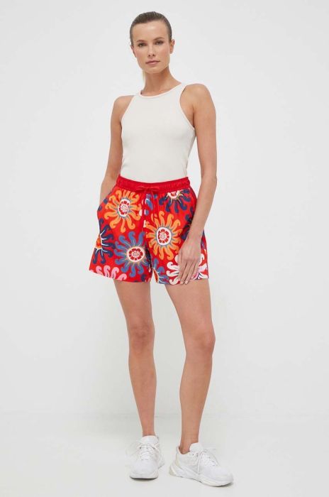 Купальні шорти adidas Performance Farm Rio колір червоний візерунок Купальні шорти adidas Performance Farm Rio колір червоний візерунок