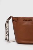Шкіряна сумочка Lauren Ralph Lauren колір коричневий (3303072) Шкіряна сумочка Lauren Ralph Lauren колір коричневий (3303072)