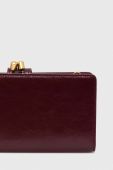 Шкіряна сумка Pinko колір бордовий (3512927)