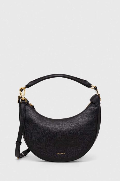 Шкіряна сумочка Coccinelle колір чорний (3534797)