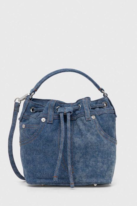 Сумочка Moschino Jeans колір блакитний Сумочка Moschino Jeans колір блакитний