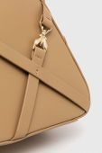 Шкіряна сумочка Patrizia Pepe колір бежевий (3635508)