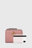 Шкіряний гаманець Tory Burch жіночий колір рожевий Шкіряний гаманець Tory Burch жіночий колір рожевий