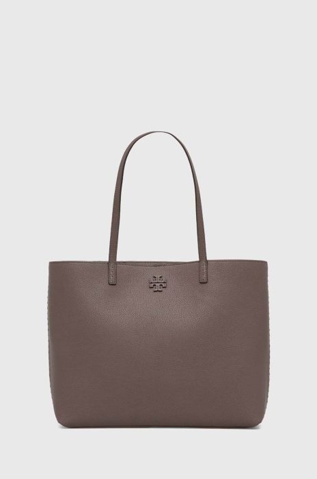 Шкіряна сумочка Tory Burch колір сірий (3548095) Шкіряна сумочка Tory Burch колір сірий (3548095)