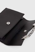 Шкіряний гаманець Karl Lagerfeld жіночий колір чорний (3493826)