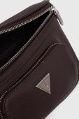 Сумка на пояс Guess колір бордовий