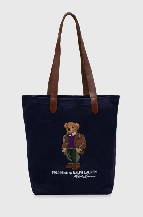 Сумка Polo Ralph Lauren колір синій Сумка Polo Ralph Lauren колір синій