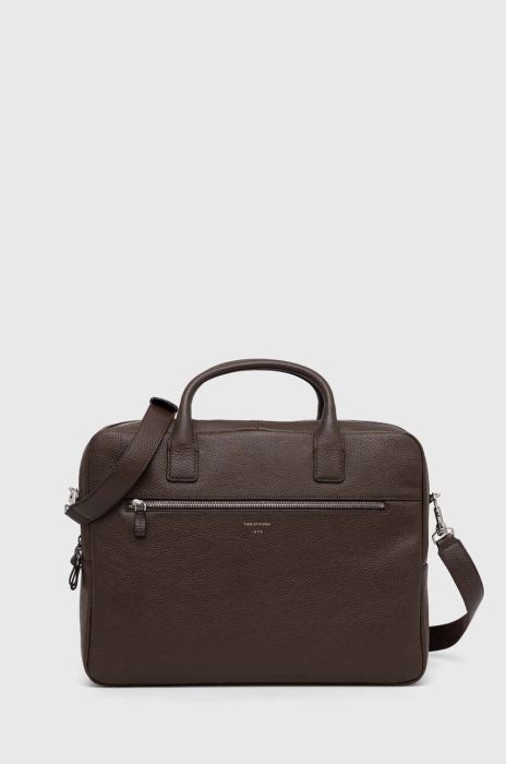 Шкіряна сумка Tiger Of Sweden BERIDARE колір коричневий Шкіряна сумка Tiger Of Sweden BERIDARE колір коричневий