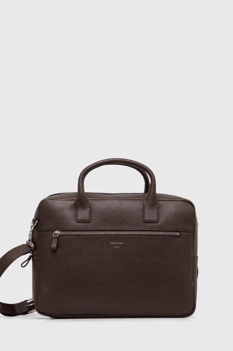 Шкіряна сумка Tiger Of Sweden колір коричневий Шкіряна сумка Tiger Of Sweden колір коричневий