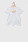 Дитяча бавовняна футболка Guess колір білий з принтом (3339070) Дитяча бавовняна футболка Guess колір білий з принтом (3339070)