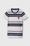 Дитяча бавовняна футболка Guess колір білий візерунок (3373609) Дитяча бавовняна футболка Guess колір білий візерунок (3373609)