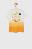 Дитяча бавовняна футболка Guess колір помаранчевий візерунок (3303139) Дитяча бавовняна футболка Guess колір помаранчевий візерунок (3303139)