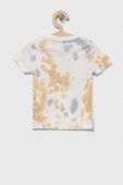Дитяча бавовняна футболка Guess колір бежевий візерунок (3299608)