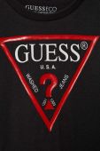 Дитяча бавовняна футболка Guess колір сірий з принтом (3366884)